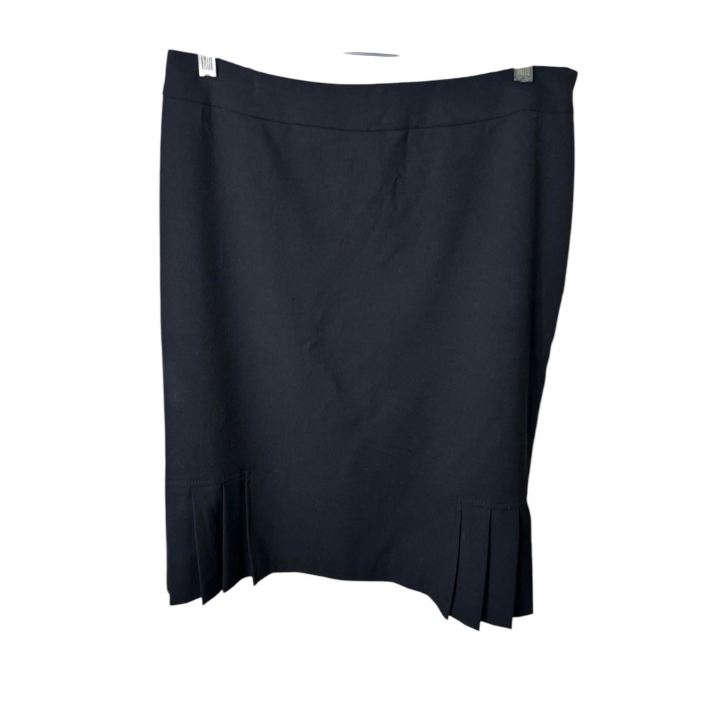 Tahari Black Pleated Pencil Skirt | Size‎ 6